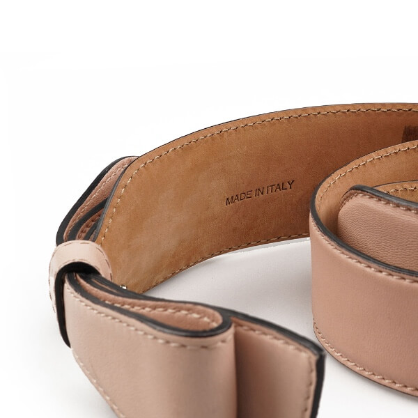 Valentino - Pink Leather Bow Belt